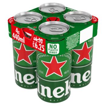 Heineken Pint Cans 4 x 440ml