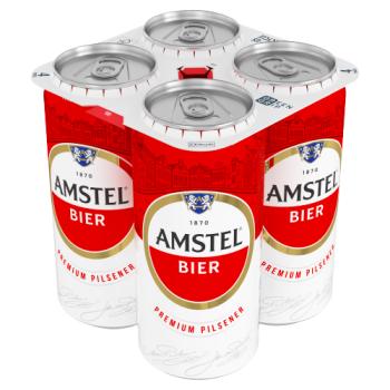 Amstel Bier Premium Pilsener Beer Cans 4 x 440ml