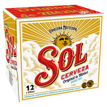 Sol Original de México Premium Lager Bottles 12 x 330ml