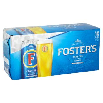 Foster's Lager Beer 10 X 440ml Cans