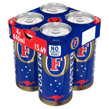 Foster's Australian Lager Beer Can 4 x 440ml