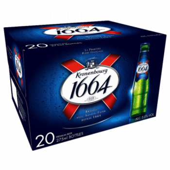 Kronenbourg 1664 Lager Beer 20 X 275ml Bottles
