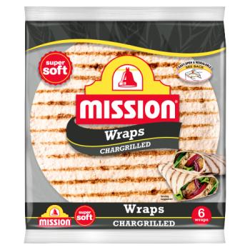 Mission Chargrilled Tortilla Wraps 6 Pack