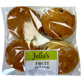 Julia's Fruit Scones 4pk 