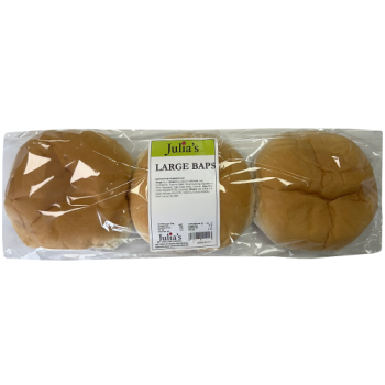 Julia's Large Baps 3pk 