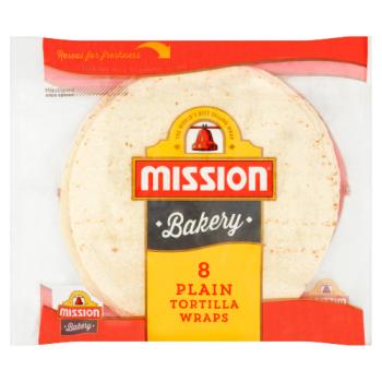 Mission Bakery 8 Plain Tortilla Wraps