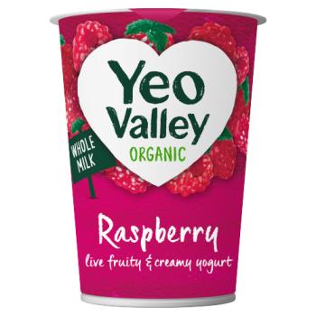 Yeo Valley Organic Raspberry Live Fruity & Creamy Yogurt 450g