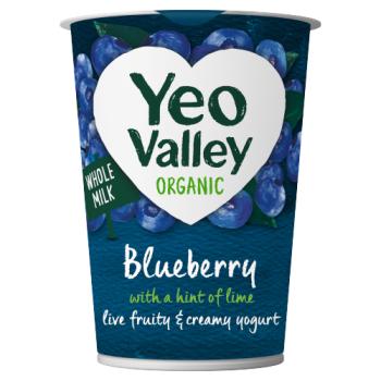 Yeo Valley Organic Blueberry Live Fruity & Creamy Yogurt 450g