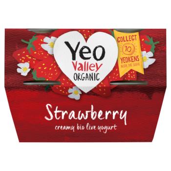Yeo Valley Organic Strawberry 4 x 120g (480g)