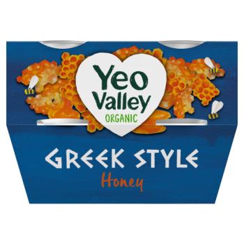 Yeo Valley Organic Greek Style Honey 4 x 100g (400g)
