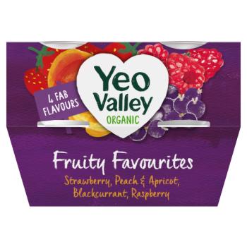 Yeo Valley Organic Fruity Favourites 4 x 110g (440g)