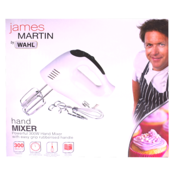 James Martin by WAHL White Hand Mixer 300W 