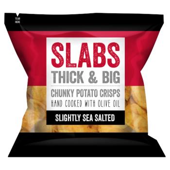 Slabs Slightly Sea Salted Chunky Potato Crisps 80g
