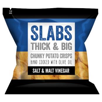 Slabs Salt & Malt Vinegar Chunky Potato Crisps 80g