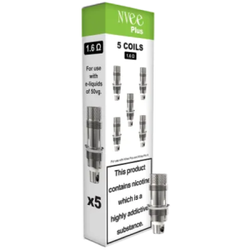 NVee Plus 1.6ohm Coils 5pk 