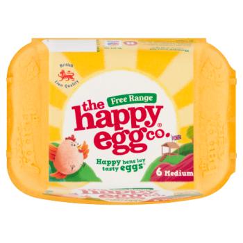 The Happy Egg Co. Free Range 6 Medium