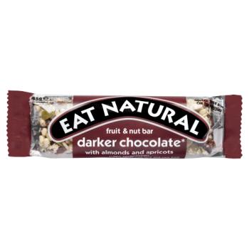 Eat Natural Fruit & Nut Bar Darker Chocolate with Almonds and Apricots 45g