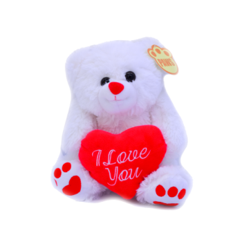 Paws 'I Love You' White Teddy Bear 20cm 