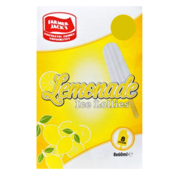 Farmer Jack's Lemonade Ice Lollies 8 x 60ml  
