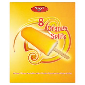 Franco's Ices Orange Splits 8 x 80ml (640ml)