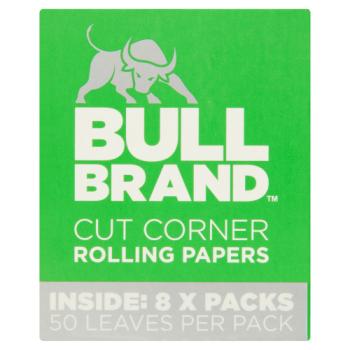 Bull Brand Cut Corner Rolling Papers 8 Packs