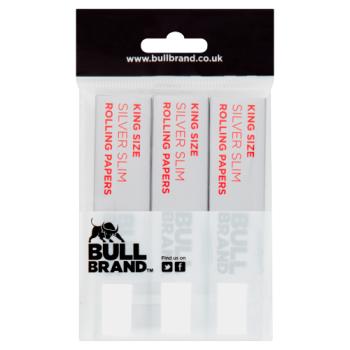 Bull Brand King Size Silver Slim Rolling Papers