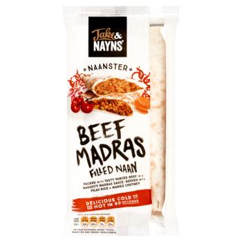 Jake & Nayns' Naanster Beef Madras Filled Naan 185g