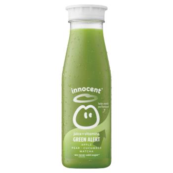 innocent Plus Green Alert, Apple, Pear, Cucumber & Matcha Juice with Vitamins 330ml
