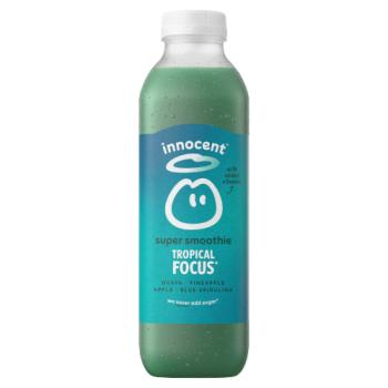 innocent Tropical Focus, Guava, Pineapple, Apple & Blue Spirulina Super Smoothie 750ml