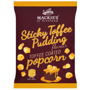 Mackie's of Scotland Sticky Toffee Pudding Flavour Toffee Coated Popcorn 155g