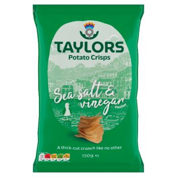Taylors Potato Crisps Sea Salt & Vinegar Flavour 150g