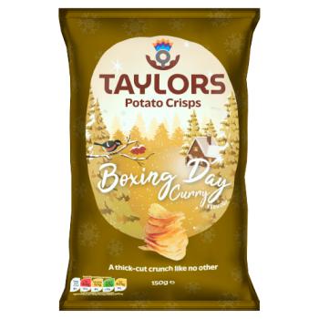 Taylors Boxing Day Curry Flavour Potato Crisps 150g