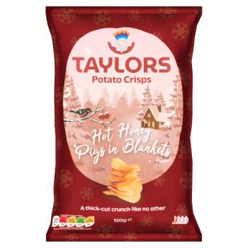 Taylors Hot Honey Pigs in Blankets Flavour Potato Crisps 150g