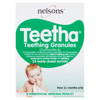 Nelsons Teetha Teething Granules From 3+ Months Only 24 Sachets