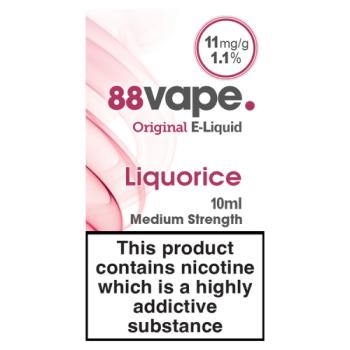 88Vape Original E-Liquid 11mg Liquorice 10ml