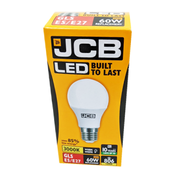 JCB LED Warm White GLS ES/E27 60W Light Bulb 1pk 