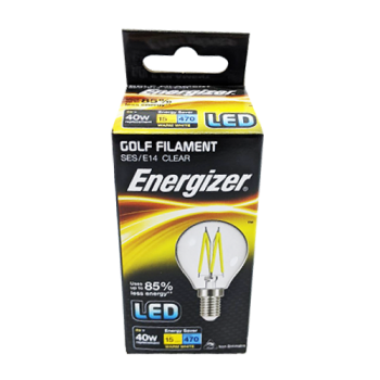 Energizer LED Clear Golf Filament SES/E14 40W Light Bulb 1pk 