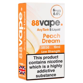 88 Vape E-liquid Peach Dream 6mg