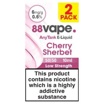 88Vape Any Tank E-Liquid Cherry Sherbet 50/50 10ml