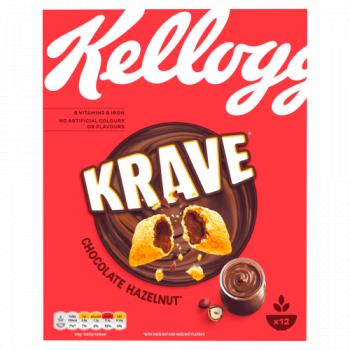 Kellogg's Krave Chocolate Hazelnut Cereal 375g