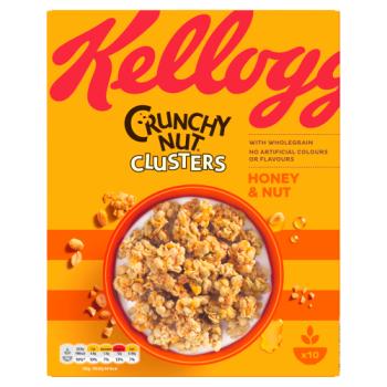 Kellogg's Crunchy Nut Honey & Nut Clusters Cereal 450g
