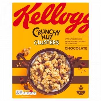 Kellogg's Crunchy Nut Chocolate Clusters Cereal 450g