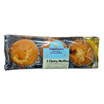 Cake Basket Cherry Muffins 3pk 