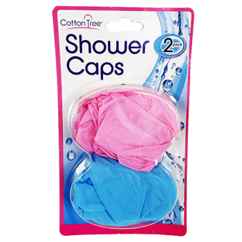 Cotton Tree Shower Caps 2pk 