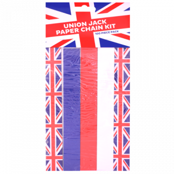 Union Jack Paper Chain Kit 100pk 