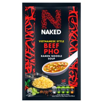 Naked Vietnamese Style Beef Pho Ramen Noodles Soup 25g