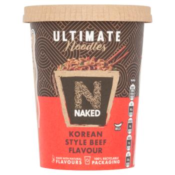 Naked Korean Style Beef Flavour Ultimate Noodles 90g