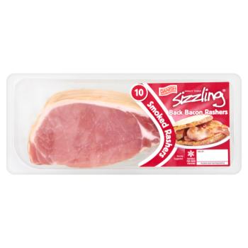 Direct Table Danish Sizzling 10 Smoked Back Bacon Rashers 300g