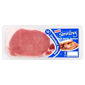 Direct Table Danish Sizzling 10 Unsmoked Back Bacon Rashers 300g