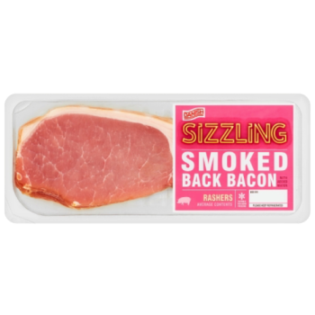 Danish Sizzling Smoked Back Bacon Rashers 225g